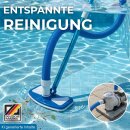 Poolbürste Poolsauger mit Teleskopstange 5,5m Schlauch für Skimmer Filteranlage Pumpe 38mm