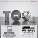 LKW Traktor Deichselschloss + Schloss + 2 Schlüssel Anhänger passend für 40 mm DIN-Zugösen