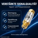 Sat Verstärker 8K HD vergoldet TV Inline Signalverstärker DVB-S2 DVB-T2