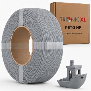 1kg Refill Filament PETG-HF GRAU passend für Bambu Lab 3D Drucker AMS AMS2 P2S, H2D
