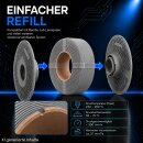 1kg Refill Filament PETG-HF GRAU passend für Bambu Lab 3D Drucker AMS AMS2 P2S, H2D