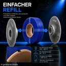 1kg Refill Filament PETG-HF BLAU passend für Bambu Lab 3D Drucker kompatibel mit Bambulab Leerspule (Mit Notch) AMS AMS2 P2S, H2D, H2S, X1C, P1S, A1, P1P, A1 mini