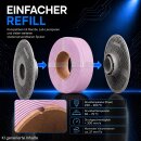 1kg Refill Filament PETG-HF PINK passend für Bambu Lab 3D Drucker kompatibel mit Bambulab Leerspule (Mit Notch) AMS AMS2 P2S, H2D, H2S, X1C, P1S, A1, P1P, A1 mini (Pink)