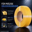 1kg Refill Filament PETG-HF GELB passend für Bambu Lab 3D Drucker kompatibel mit Bambulab Leerspule (Mit Notch) AMS AMS2 P2S, H2D, H2S, X1C, P1S, A1, P1P, A1 mini (Gelb)