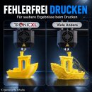 1kg Refill Filament PETG-HF GELB passend für Bambu Lab 3D Drucker kompatibel mit Bambulab Leerspule (Mit Notch) AMS AMS2 P2S, H2D, H2S, X1C, P1S, A1, P1P, A1 mini (Gelb)