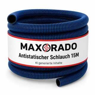 15m Staubsaugerschlauch blau Antistatisch 32mm Innen 38mm Aussen
