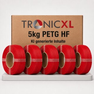 5kg Refill Filament PETG-HF ROT passend für Bambu Lab 3D Drucker