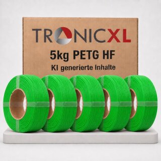 5kg Refill Filament PETG-HF GRÜN passend für Bambu Lab 3D Drucker