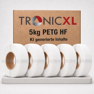 5kg Refill Filament PETG-HF WEISS passend für Bambu Lab 3D Drucker