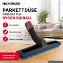 Parkettdüse passend für Dyson Big Ball 1 2 BigBall Cinetic CY22 CY23 | Staubsauger Hartbodendüse Düse Parkettbürste Aufsatz PVC Staubsaugerdüse Staubsaugerbürste Bürste Ersatzteil
