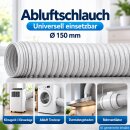 150mm Abluftschlauch 5m PVC Lüftungsschlauch | Mobile Klimaanlage, Klimagerät, Trockner, Abluftventilator, Abzugshaube, Belüftungssystem, Grow