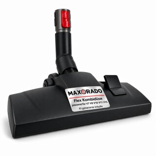 Staubsaugerdüse Flex Komfort passend für Dyson V7 V8 V11 V15 Staubsauger | Flache Staubsaugerdüse Bürste Aufsatz für Hartboden Parkettdüse
