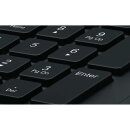 Tastatur mit Kabel Büro USB US International Schwarz