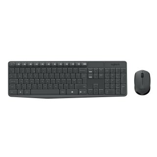 Logitech Wireless Keyboard+Mouse MK235 black retail