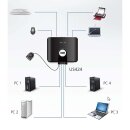 4 PC an 4 USB Umschalter Schalter Freigabe Switch Drucker Scanner Maus Tastatur