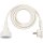 Strom verlängerungskabel Stromkabel Flachstecker 3 m H05VV-F 3G1.5 IP20 Weiss