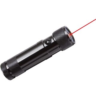 Brennenstuhl LED Taschenlampe mit Laserpointer Alu Aluminium schwarz