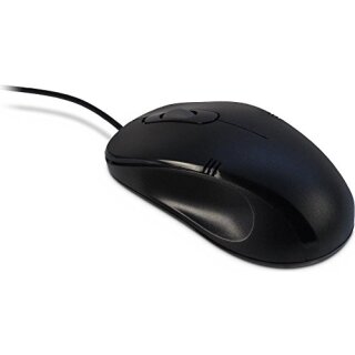 Inter-Tech Maus Ergonomisch Mouse kabelgebunden Mouse PC Computer schwarz