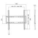 LogiLink Fixe TV-Wandhalterung 23-42" bis 35kg feststehend