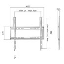 LogiLink Fixe TV-Wandhalterung 23-42" bis 35kg feststehend