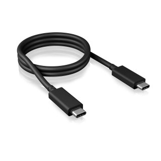 USB 3.1 Kabel USB-C male - USB-C male rund 50 cm Schwarz