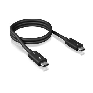 USB 3.1 Kabel USB-C male / Thunderbolt 3 - USB-C male / Thunderbolt 3 rund 50 cm Schwarz