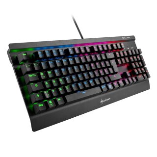 Sharkoon Tastatur Mechanisch mechanische RGB Gaming PC Gamer Beleuchtung