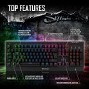 Sharkoon Tastatur Mechanisch mechanische RGB Gaming PC Gamer Beleuchtung