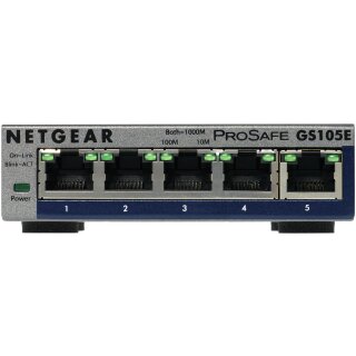 Switch NETGEAR  5x GE GS105E-200PES webmanaged