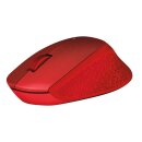 Logitech Wireless Mouse M330 silent plus red retail
