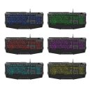 Sharkoon Tastatur Gaming Gamer QWERTZ PC deutsch beleuchtet Computer LED RGB