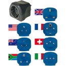150 Länder Reise-Adapter Reiseadapter World-Europe mit Schutzkontakt