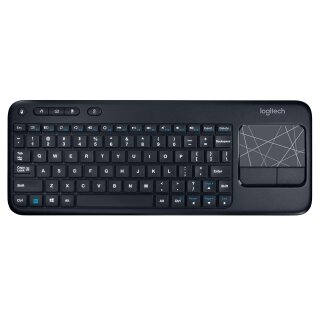 Tastatur Kabellos Standard USB US International Schwarz