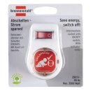 Steckdosenadapter mit Ein / Aus-Schalter F (CEE 7/3) Weiss