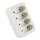 Steckdosenverteiler 4 x Euro Weiss