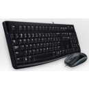 Logitech USB Keyboard+Mouse MK120 black retail