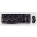 Logitech USB Keyboard+Mouse MK120 black retail