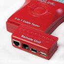 LogiLink Kabeltester 5in1 RJ45/RJ11/USB/BNC/IEEE1394 Stecker