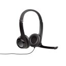 Headset ANC (Active Noise Cancelling) am Ohr USB verdrahtet Eingebautes Mikrofon 2.4 m Schwarz