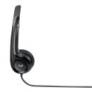 Headset ANC (Active Noise Cancelling) am Ohr USB verdrahtet Eingebautes Mikrofon 2.4 m Schwarz