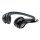 Headset ANC (Active Noise Cancelling) am Ohr USB verdrahtet Eingebautes Mikrofon 2.4 m Schwarz