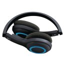 Headset ANC (Active Noise Cancelling) / faltbar am Ohr Bluetooth Eingebautes Mikrofon Schwarz