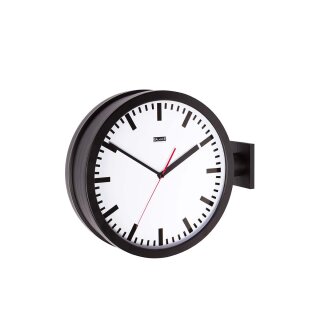 Wanduhr 38 cm analog Schwarz/Weiss