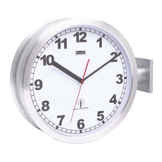 Funk Wanduhr Bahnhofsuhr 40cm doppelseitig analog 1318664