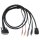 KVM-Kabel VGA male / 2x PS/2-Stecker / 2x 3.5 mm male - D-Sub Stecker 25-polig 10.0 m