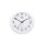 Funkgesteuerte Wanduhr 30 cm analog Weiss/Silber