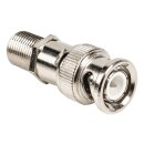 Coax-Adapter XLR BNC-Stecker - F female Silber