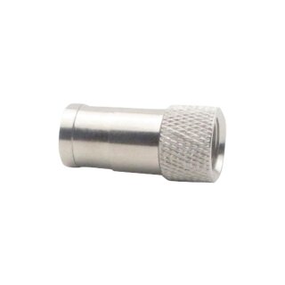 F-Stecker Male Metall Silber