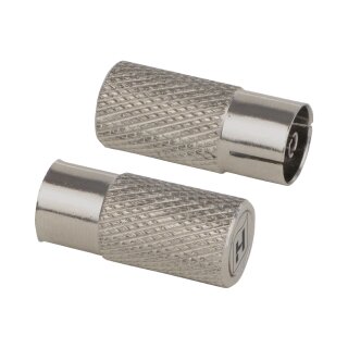 Koax Male Metall Silber