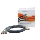 Component-Video-Kabel 3x RCA male - 3x RCA male 1.80 m Silber